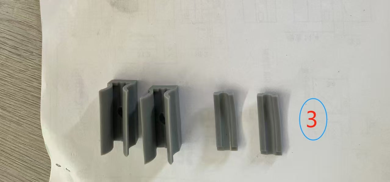 Rollers x2, rubbers, 1 screw only for Roy Miles Shower door parts，not whole Shower door