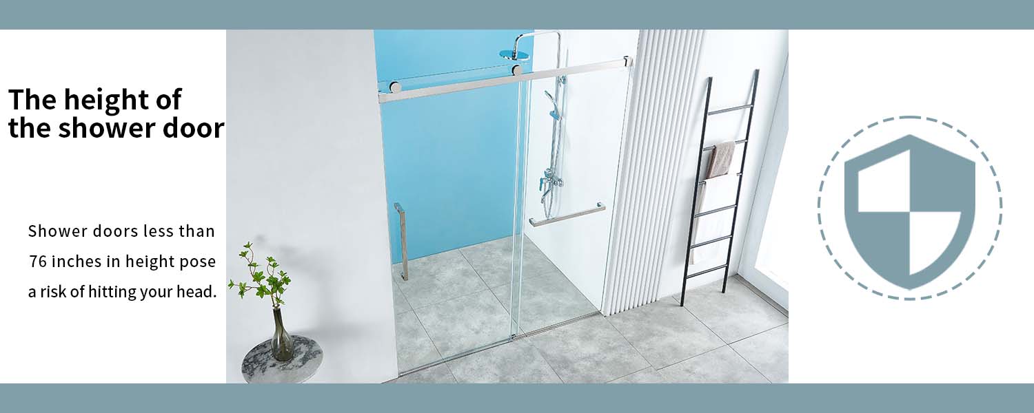 X01 56-60" W x 76" H Frameless Single Sliding Shower Door, Frameless Shower Door, Shower Glass Door with 5/16" (8mm) Clear SGCC Tempered Glass, Stainless Steel Hardware (Chrome)